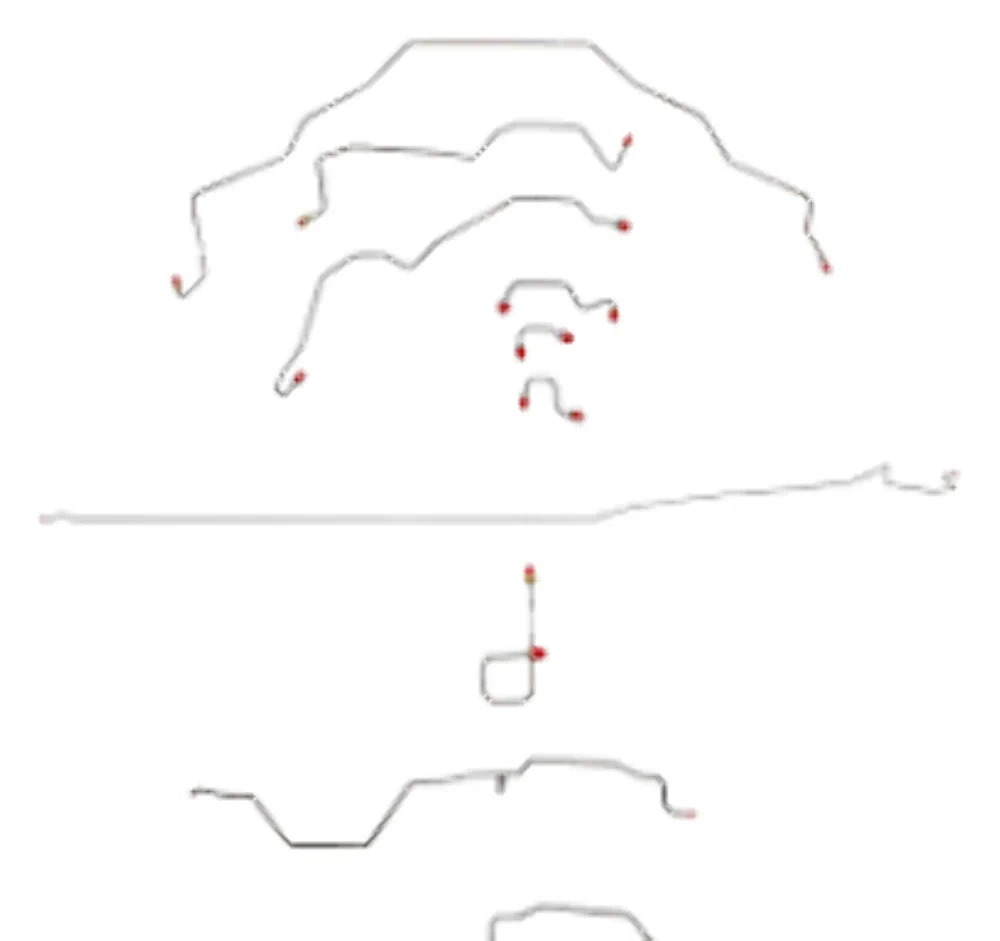 95-97 Dodge Ram 3500 Brake Line Kit 2WD Reg Cab_Long Bed RWABS
